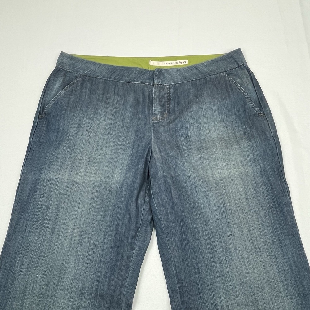 DKNY JEANS‎ Trouser Jean Pants size 14 Flare Leg Lightweight